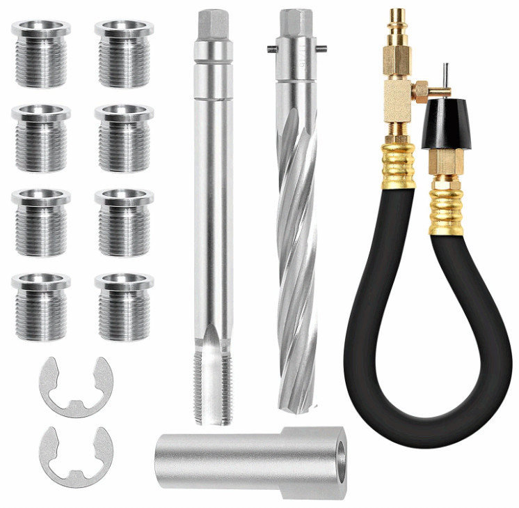 38900 Two Valve Tool Kit for Ford Triton, Spark Plug Thread Repair Kit, 2V