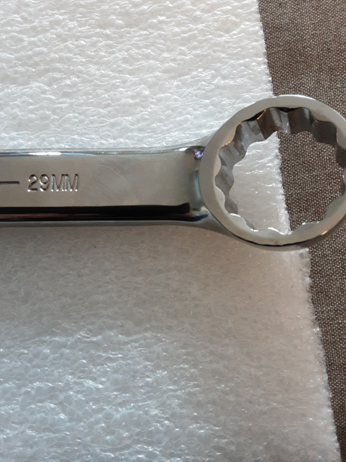 1229mscWilliams Full Polish Metric Combonation Wrench 12 pt 29mm USA Supertorque