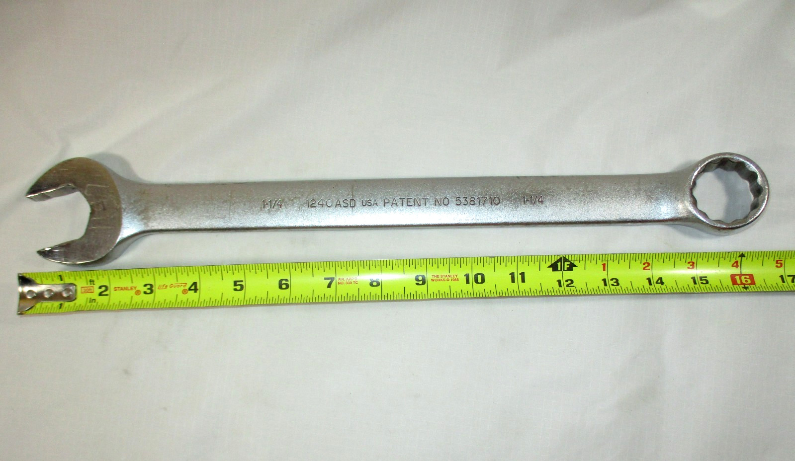 PROTO ANTI-SLIP DESIGN~ 1 1/4» Combination Wrench~1240ASD ~12 Point~USA~Used