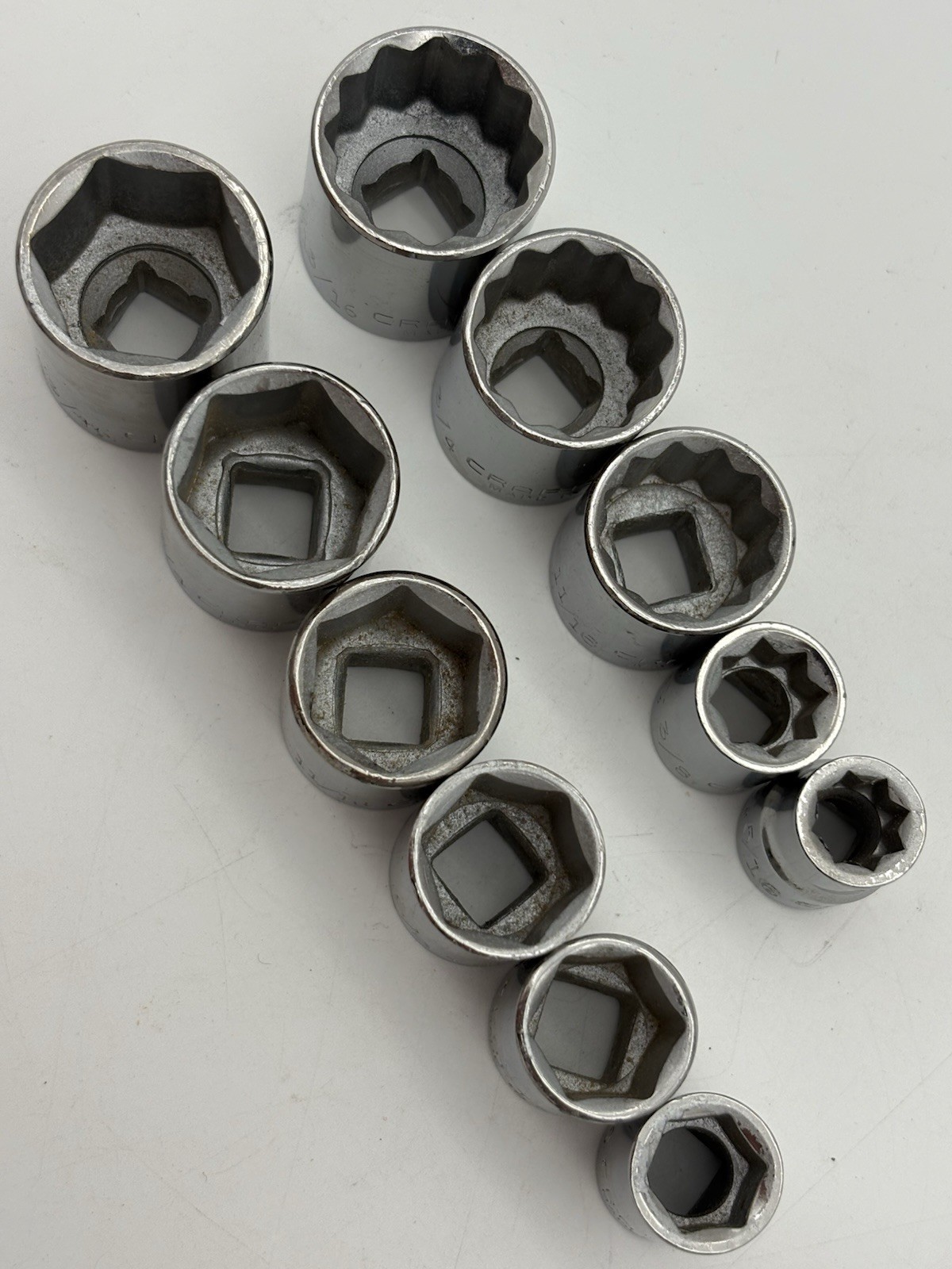 Craftsman VF-44811 3/8” Ratchet, G Series Sockets, H-44264 Extension, LOT, USA