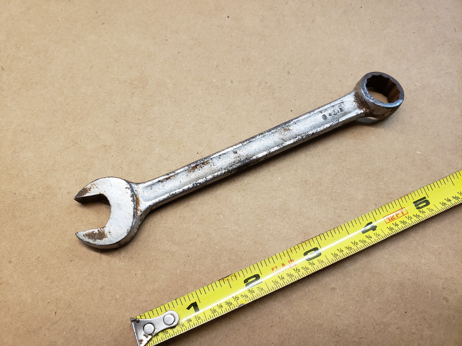 1 Single Vintage Penens Corp Chicago 9/16 Combination Open & Box End Wrench 6018