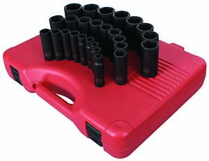 Sunex Tool 2646 26 Piece 1/2″ Drive Deep Metric Impact Socket Set