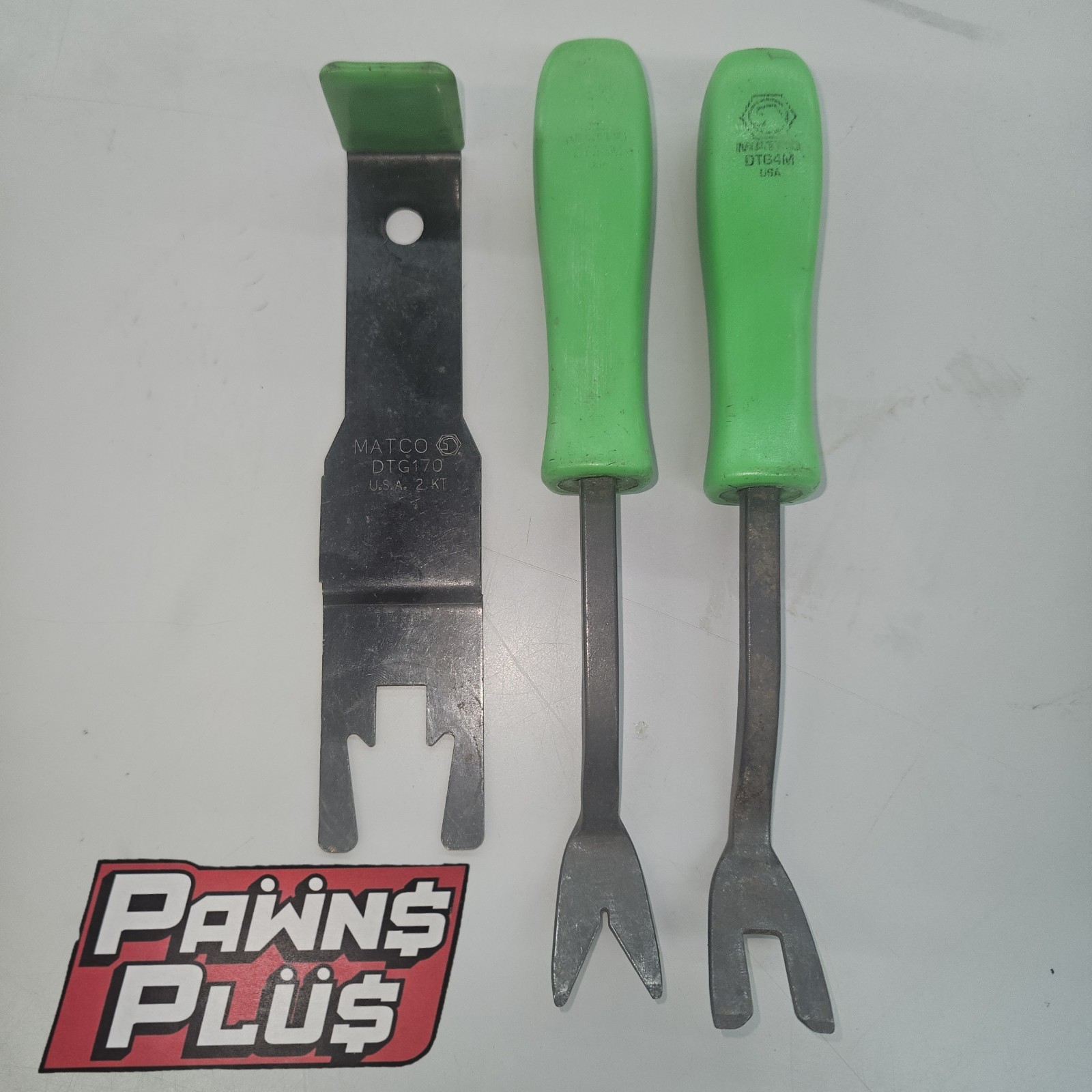 Matco Tools 3pcs Green Upholstery Trim Tool Set DTO3M, DTO4M & DTG170