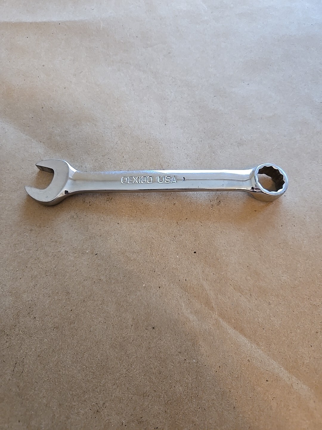 Snap On 9/16″ 12PT SAE Short Chrome Combination Wrench OEX180