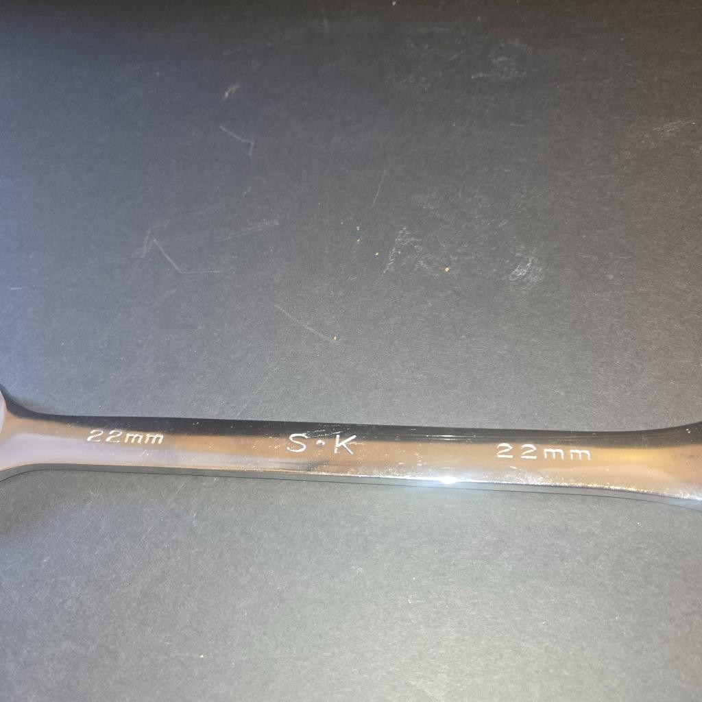 QUALITY S-K SK #88322 22MM METRIC COMBINATION POLISHED 12 POINT WRENCH