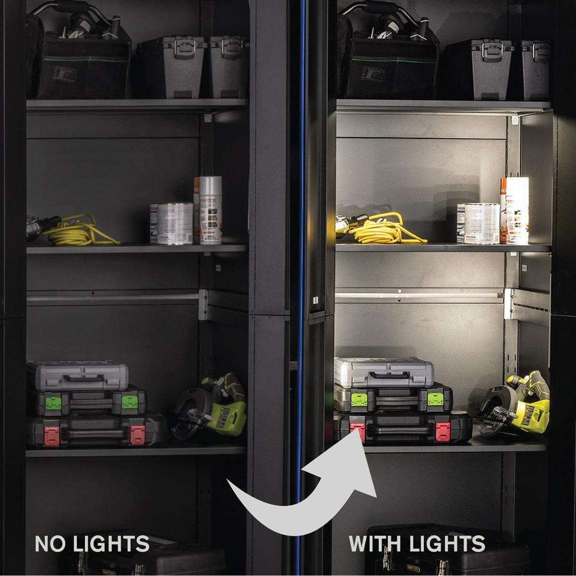 Montezuma MLA-5 LED Workspace Light Kit, 5-Bar, 12 Inch, Magnetic