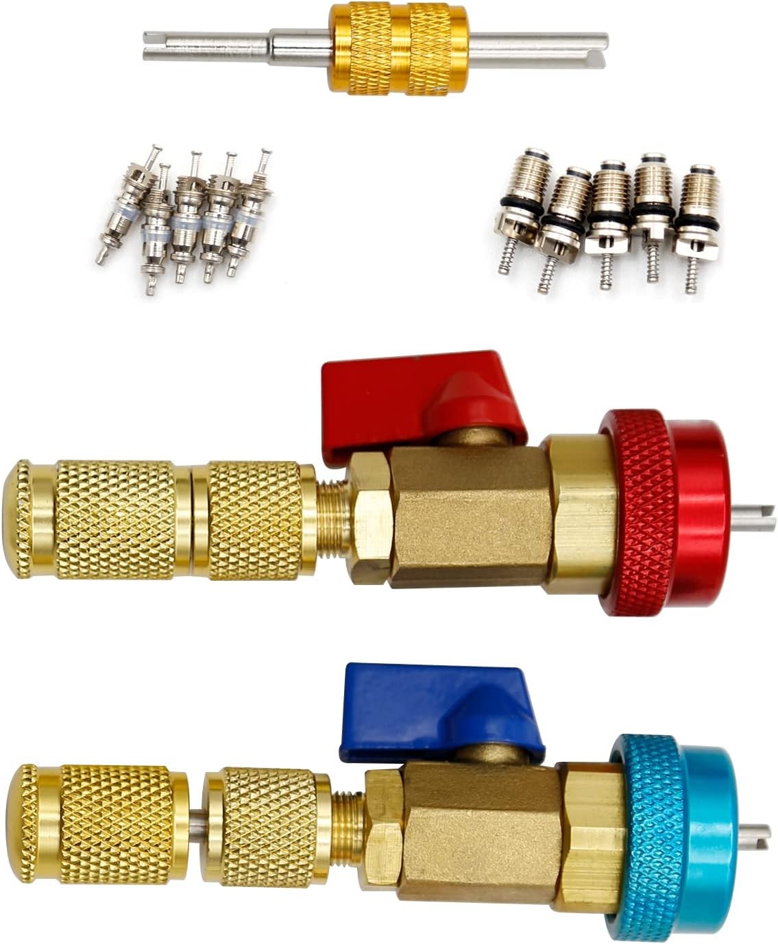 R134A Valve Core Remover Installer Tool Kit – 2 Pack for AC Refrigerant Systems