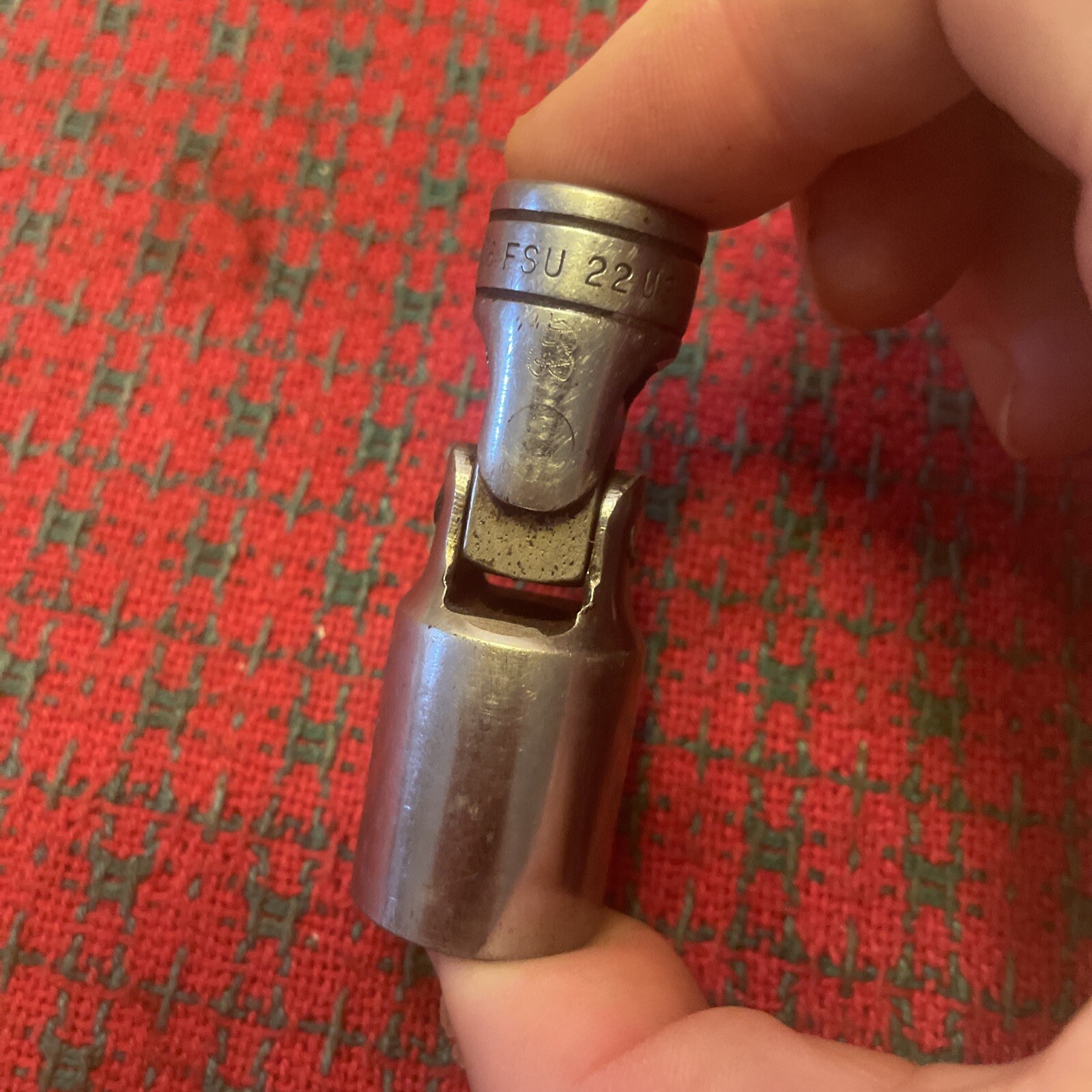 Vintage Snap On 11/16 Deep Swivel Socket 6pt FSU22 3/8” Drive 🇺🇸