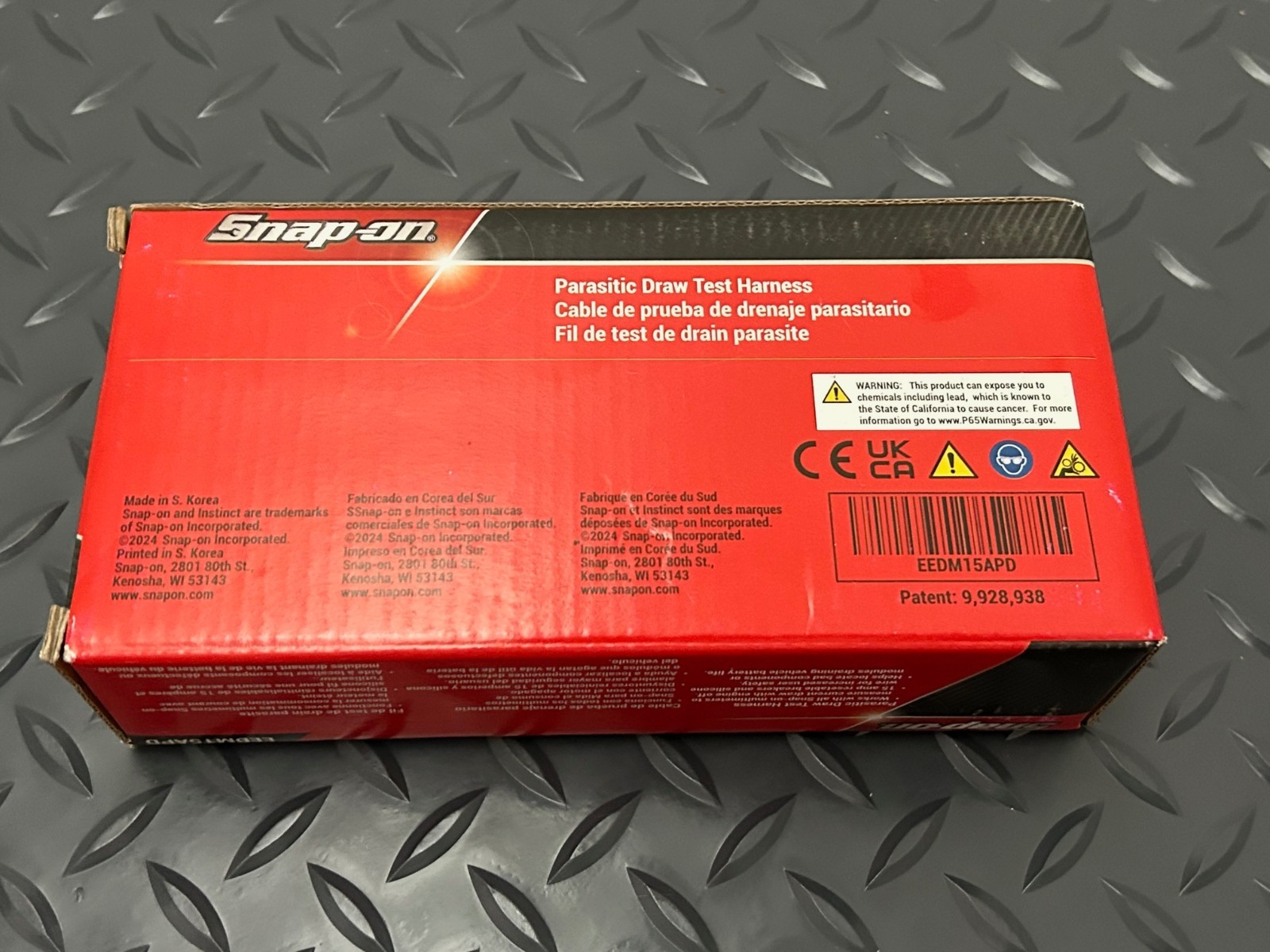 Snap On Tools 15A Parasitic Draw Test Harness with Resettable Breakers NEW