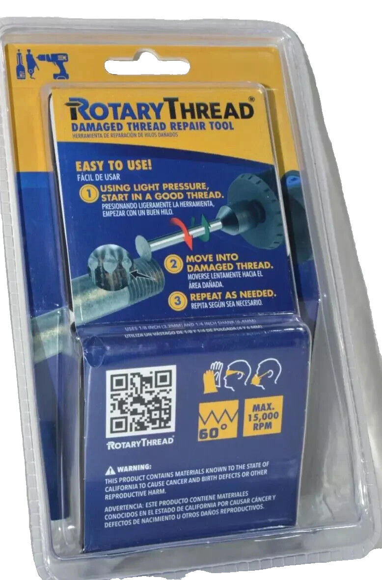ROTARY THREAD Damaged Thread Repair Tool – Chase, Restore, Repair, and Clean FS