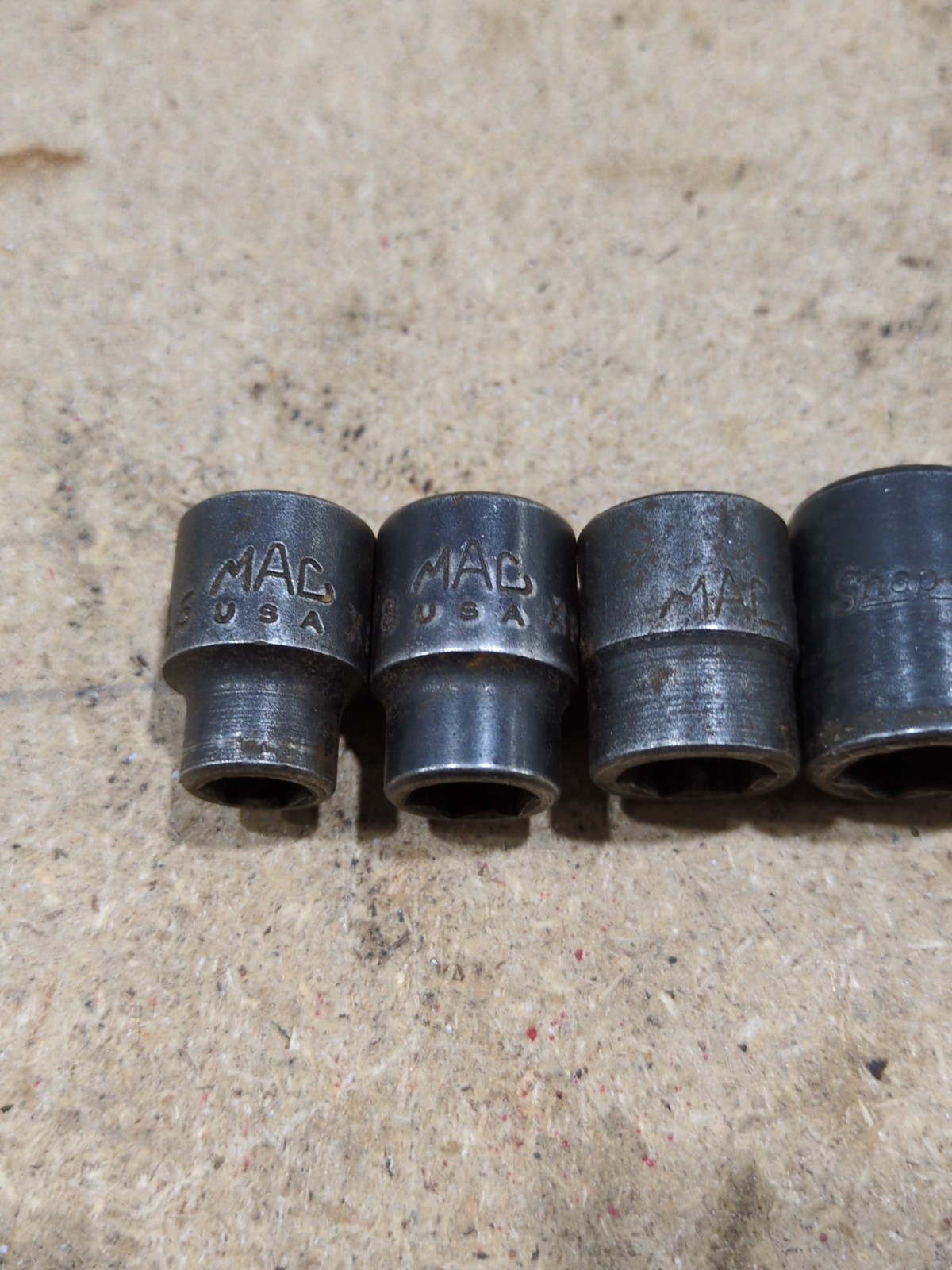 MAC Snap-on Tools 8pc. Shallow 3/8 Impact Socket Set 6 Point SAE 5/16 – 3/4 USA