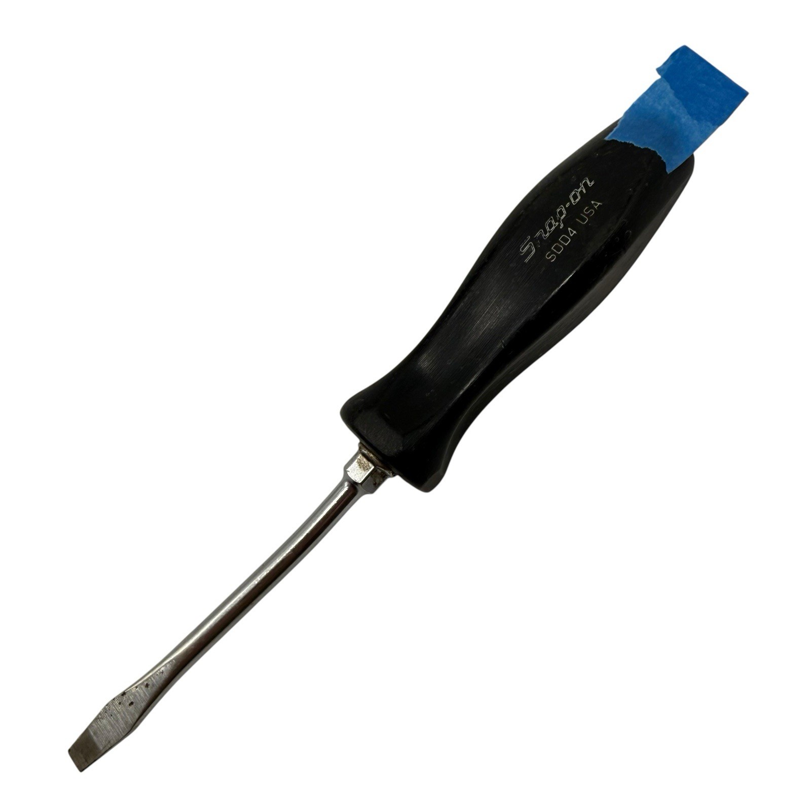 Snap On Tools SSD145 & SDD4 Flat Tip Slotted Screwdriver Black Hard Handle USA