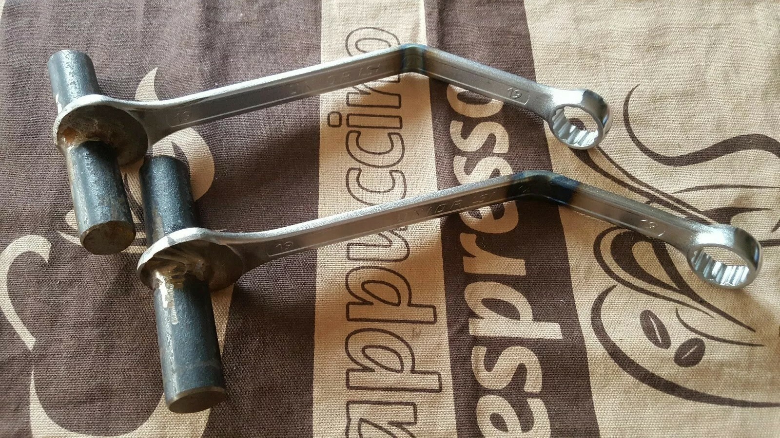 💜 Obstruction spanner set of two 19mm Unior LSI 120 12 point chrome vanadium