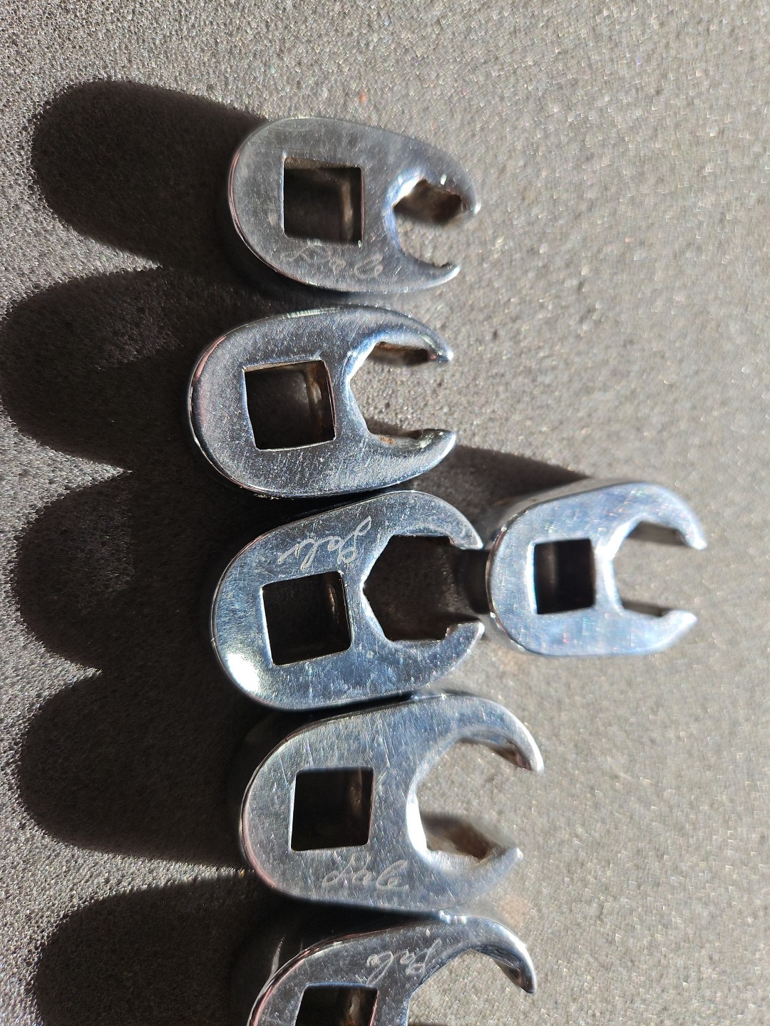 Snap On 8 Piece 3/8” Flare Nut Crow Feet Set 3/8” – 3/4” – FRH120S – FRH240S