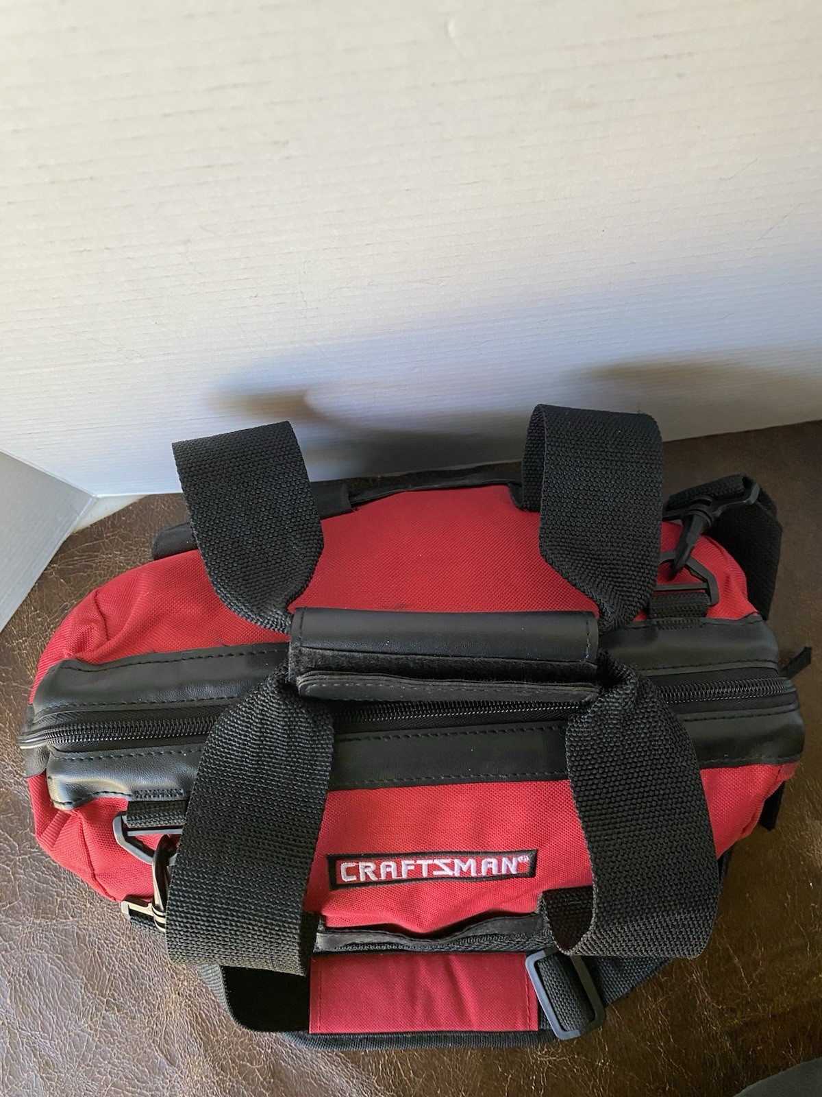 Craftsman Heavy Duty 21-Pocket Large Mouth Tool Tote Bag No. 40411 Red