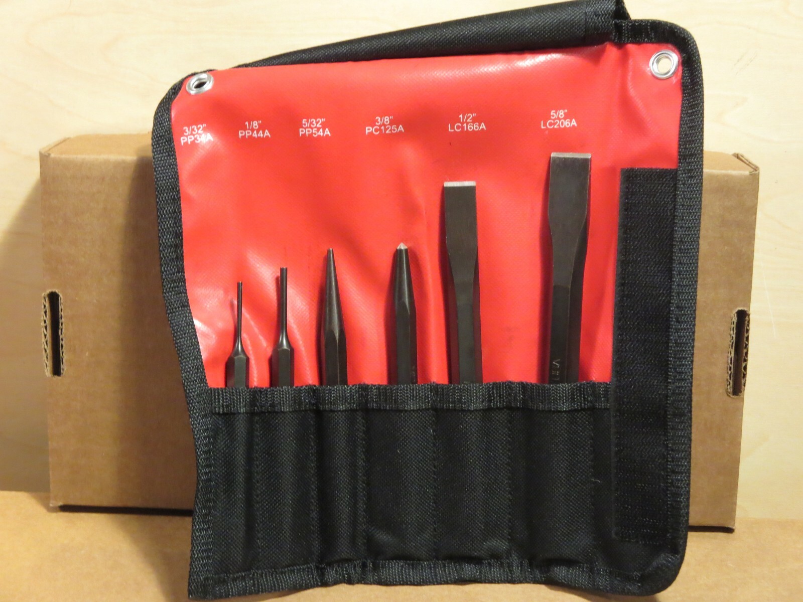 Matco Punch and Chisel Set SPC6PA 6pc w/pouch 2pc Snap on PPC104A and PPC106A