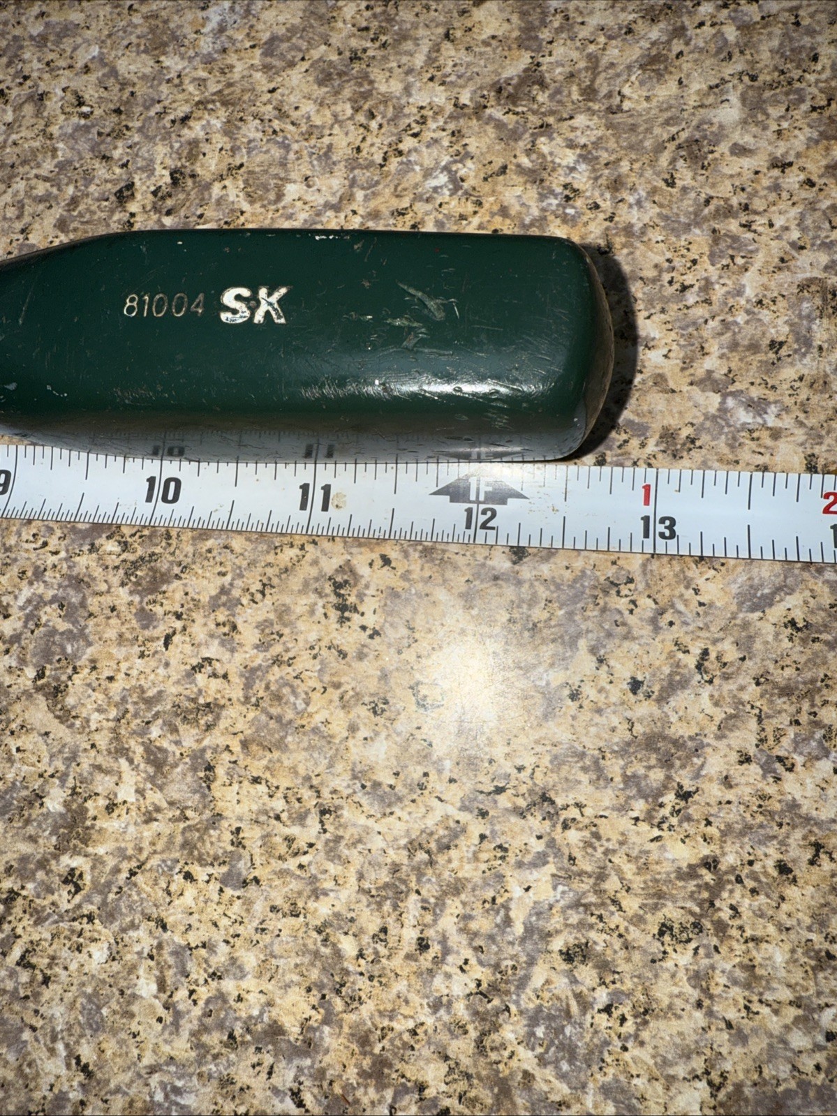 S-K Tools 81004 3/8” x 12.5” Flat Tip Slotted Screwdriver Green Handle SK
