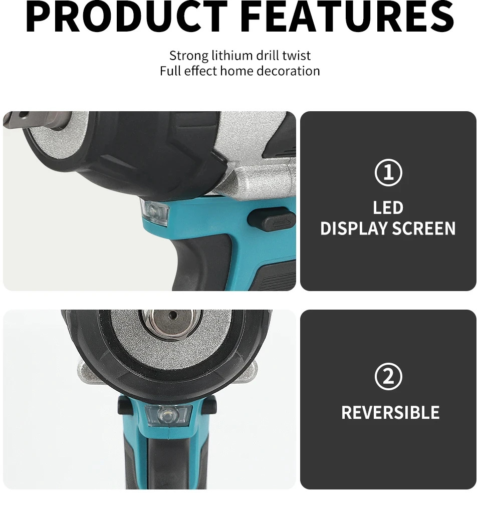 Makita DTW700 18V Brushless Impact Wrench Cordless Drill Screwdriver Body Only