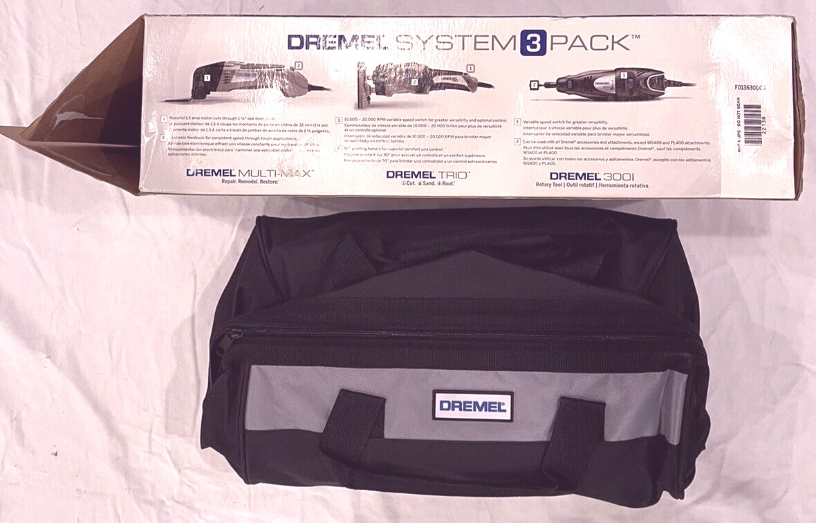 🛠️ Kit Dremel Multi-Max 3 Outils + 25 Accessoires & Sac Transport 🎒