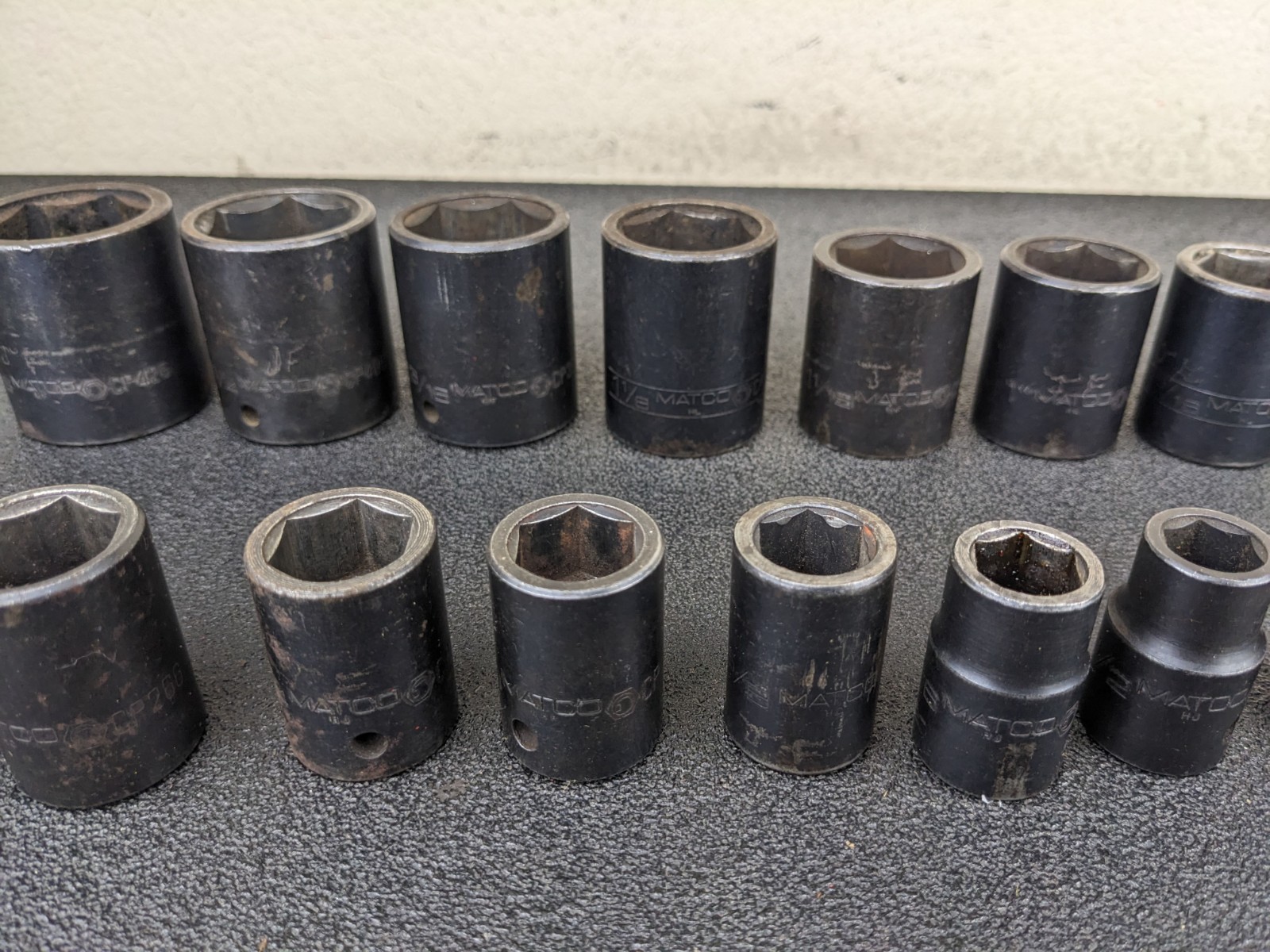 #bp318 MATCO SCP136T 15pc 1/2″ Drive SAE 6 IMPACT Socket Set 7/16″ to 1-5/16″