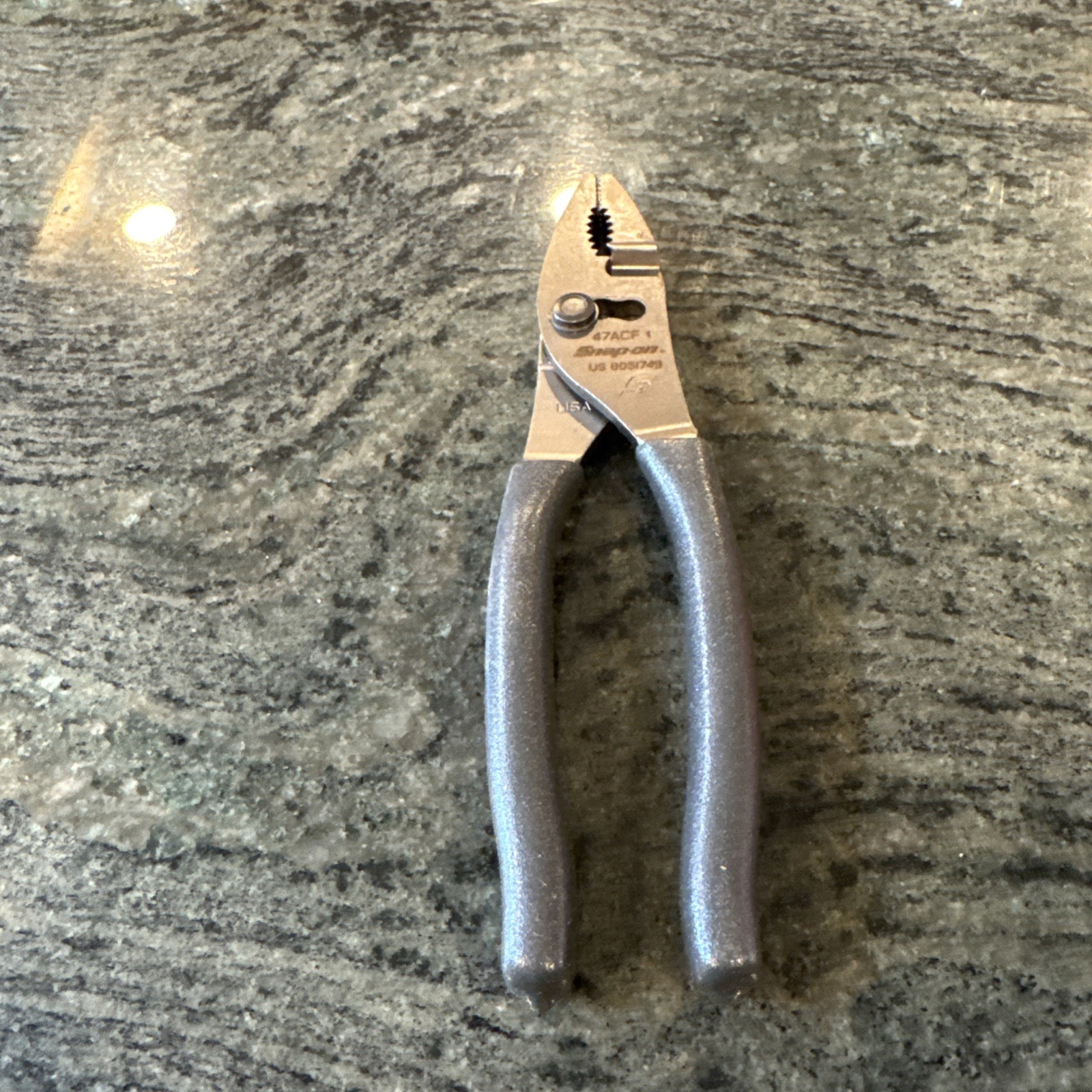 Snap On 47acf 8″ talon grip combination slip-joint pliers dark titanium new