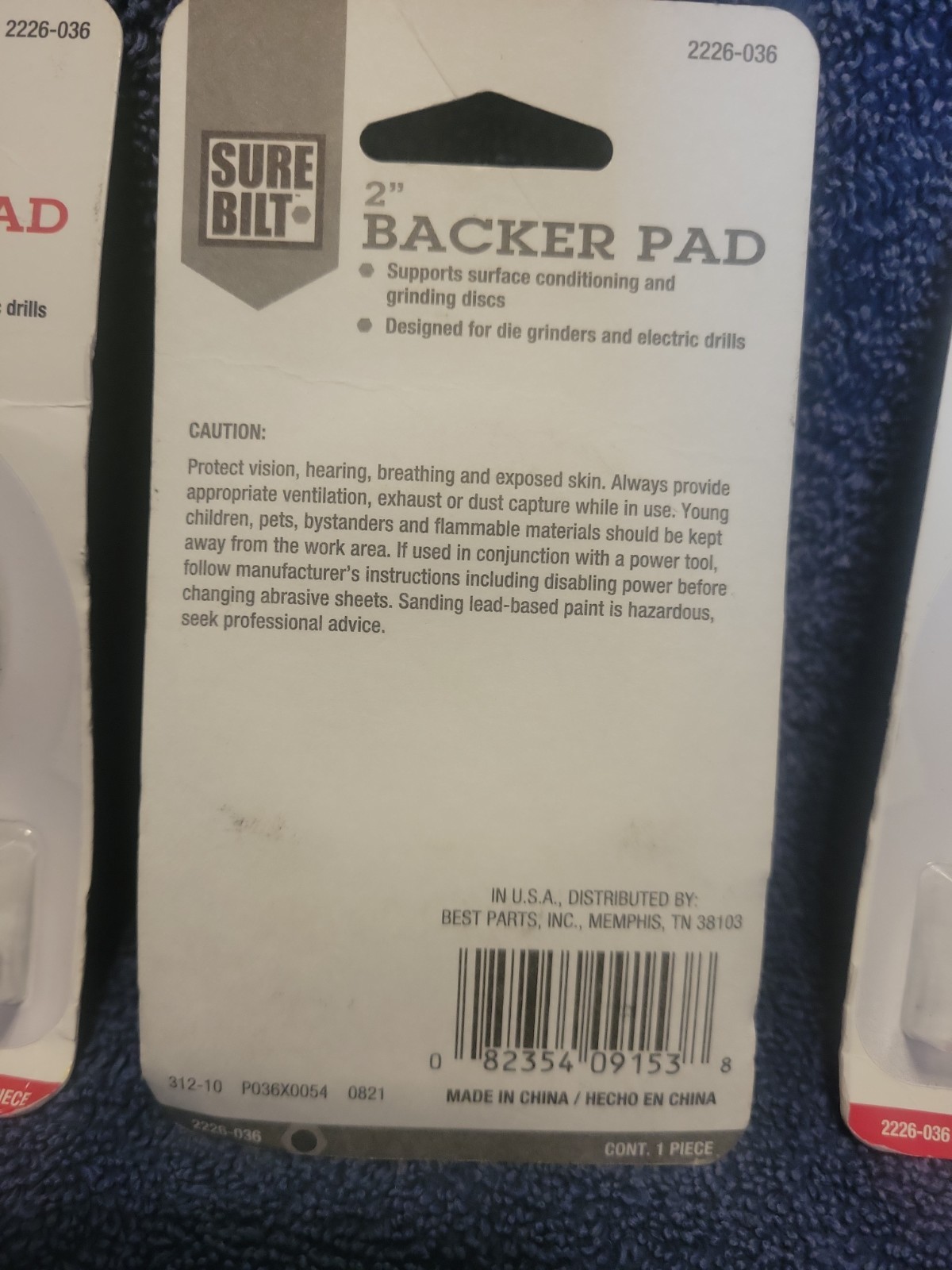 Sure Bilt 2″ Backer Pad 2226-036 Die Grinders & Electric Drills 5 For $10