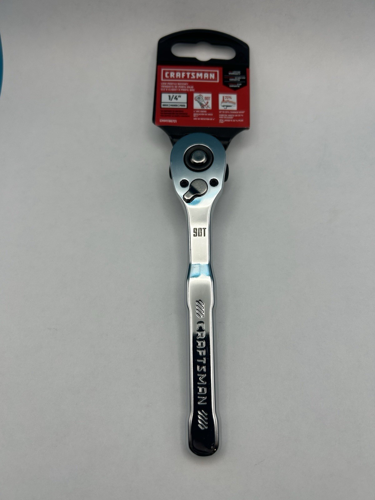 Craftsman 1/4 Ratchet CMMT86721 90 Tooth Low Profile Ratchet