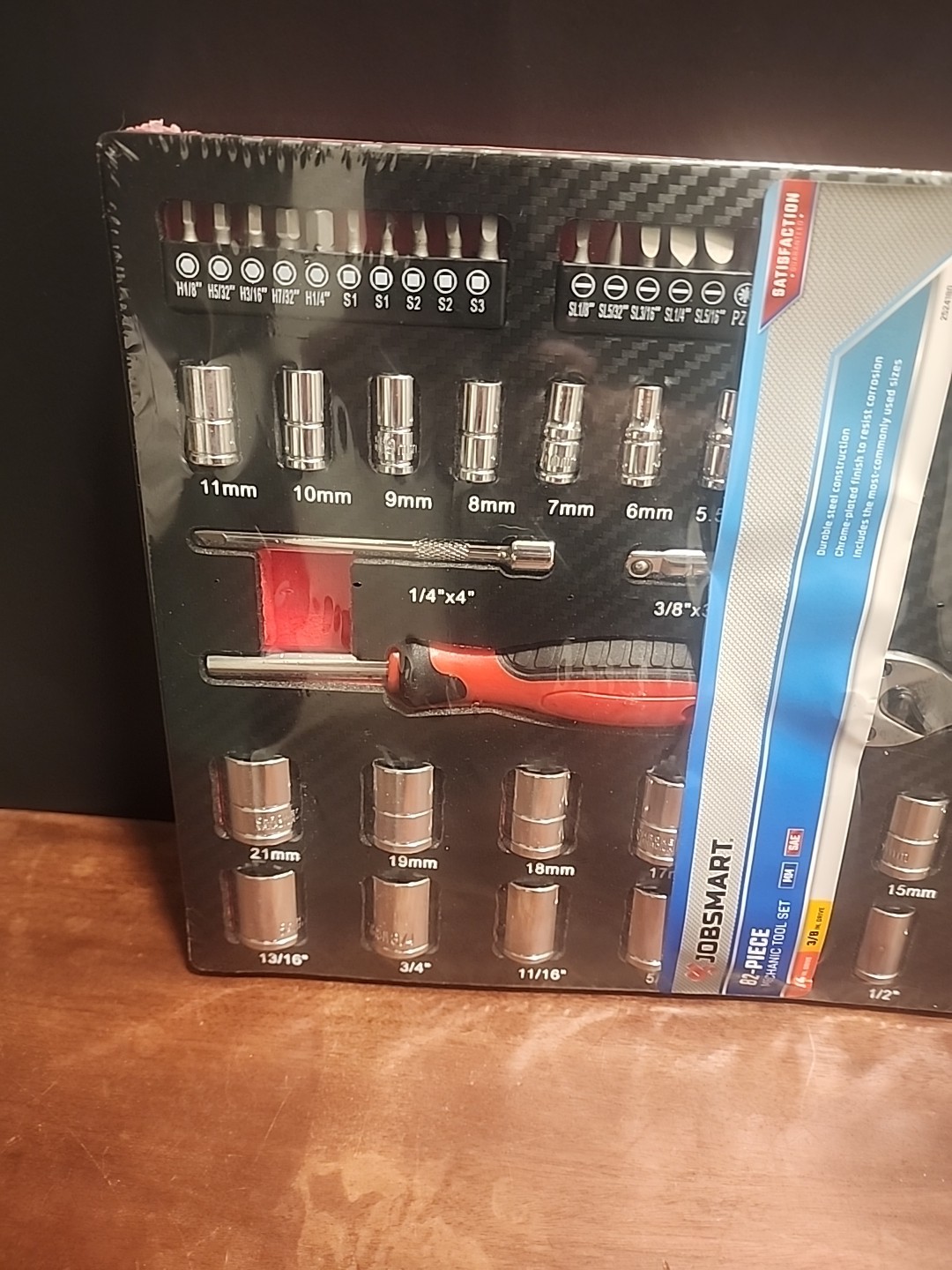 JobSmart 82 pc. 3/8 in. Drive and 1/4 in. Drive Mechanic’s Tool Set