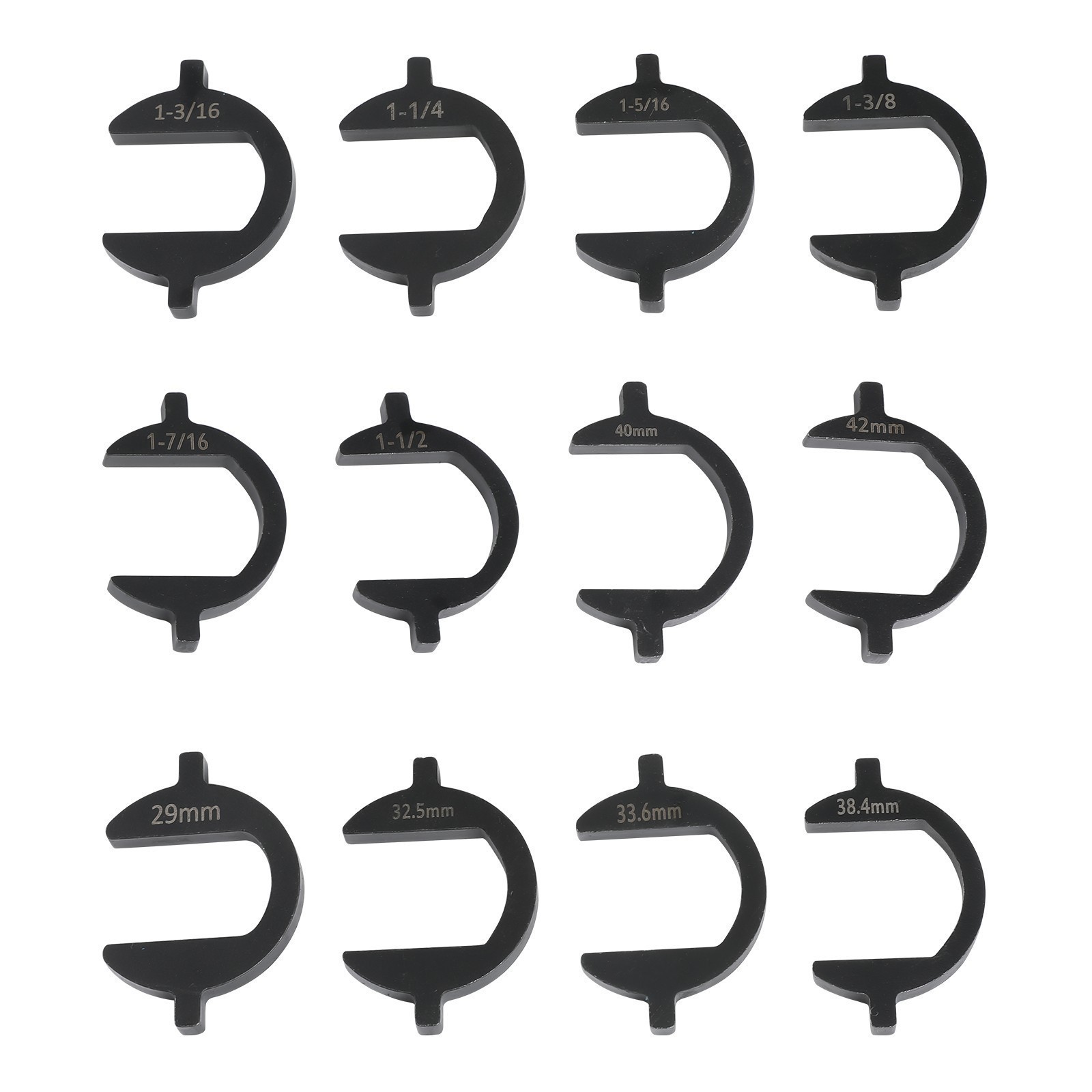 13pc Inner Tie Rod Removal Installation Tool Set with 12 SAE & Metric Adaptors !