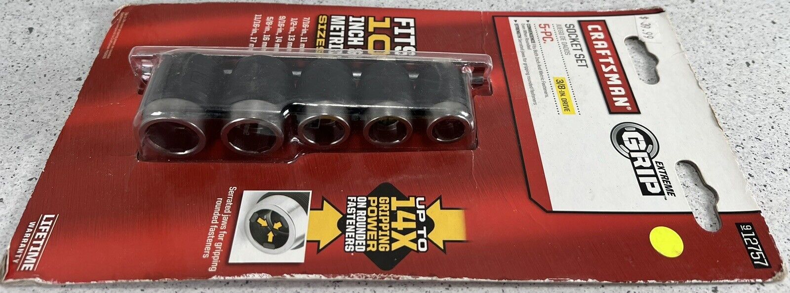 Craftsman 5 piece Extreme Grip Socket set, NIB