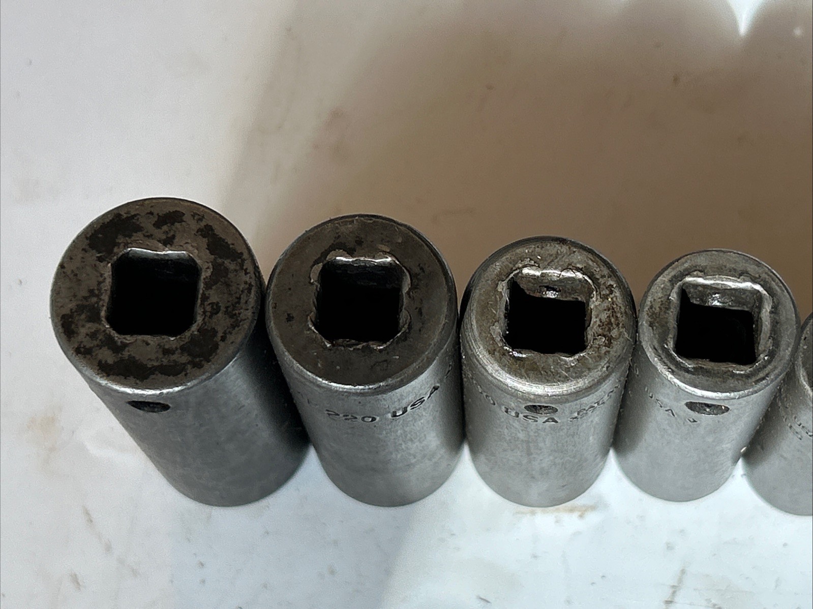 SNAP ON TOOLS 212SIMFYA 7pc 3/8 Dr 6pt SAE Deep Impact Socket Set 3/8″-3/4”