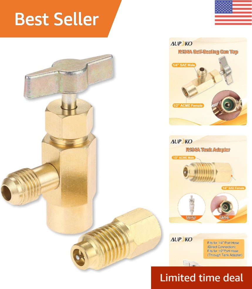 R134A Refrigerant Bottle Opener – Versatile Adapter for Automotive AC Systems