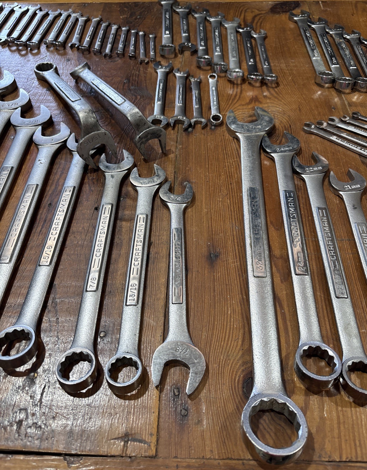 CFRAFTSMAN ( Lot Of 56 ) Open End Wrench’s Standard/Metric
