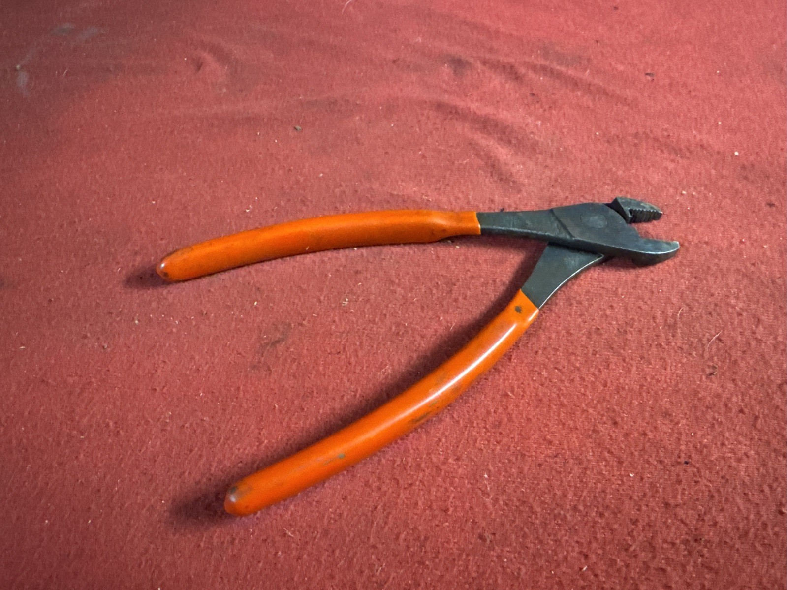 Snap-on Tools 8” Long Angled Nose Battery Terminal Pliers 208CP USA