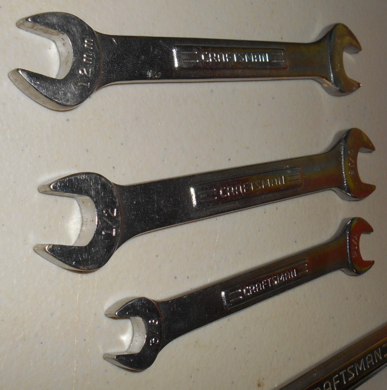 Lot of 9 Craftsman Wrenches VA – V – VV Series All Forged In USA