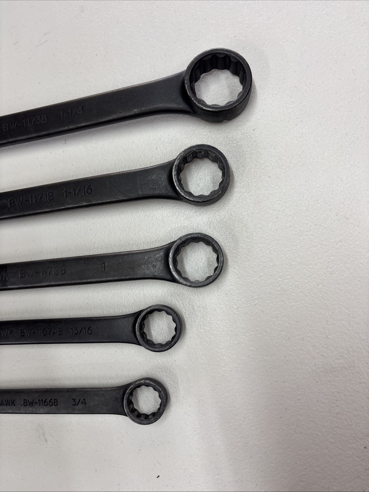 Blackhawk By Proto SAE Wrench Set 5 Pc 3/4” – 1 1/4” Industrial Finish Very Nice
