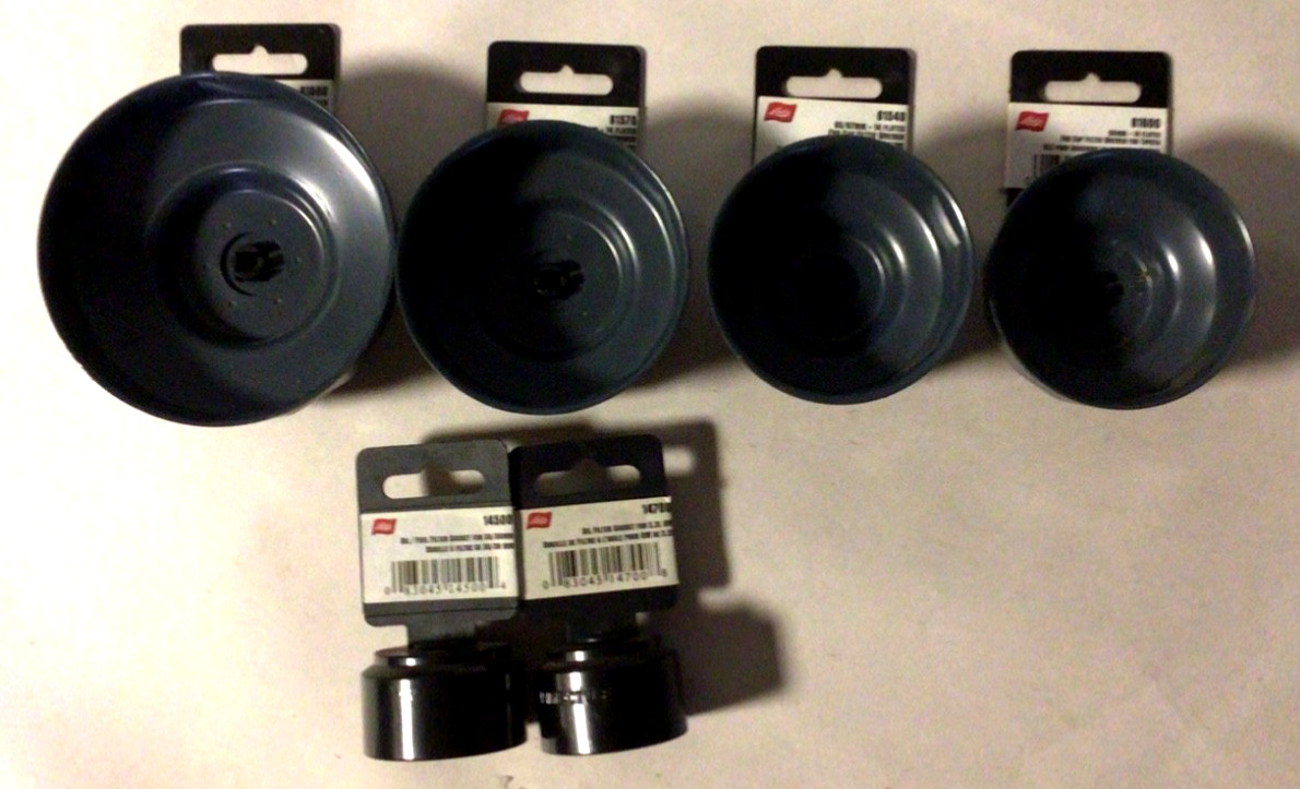 Lisle Tools lot of 6 End cap filter wrench see photos for sizes