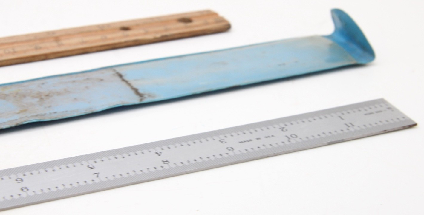 Unbranded 12 Inch Ruler Stainless Steel Tempered Inches MM 1/2MM Made in USA