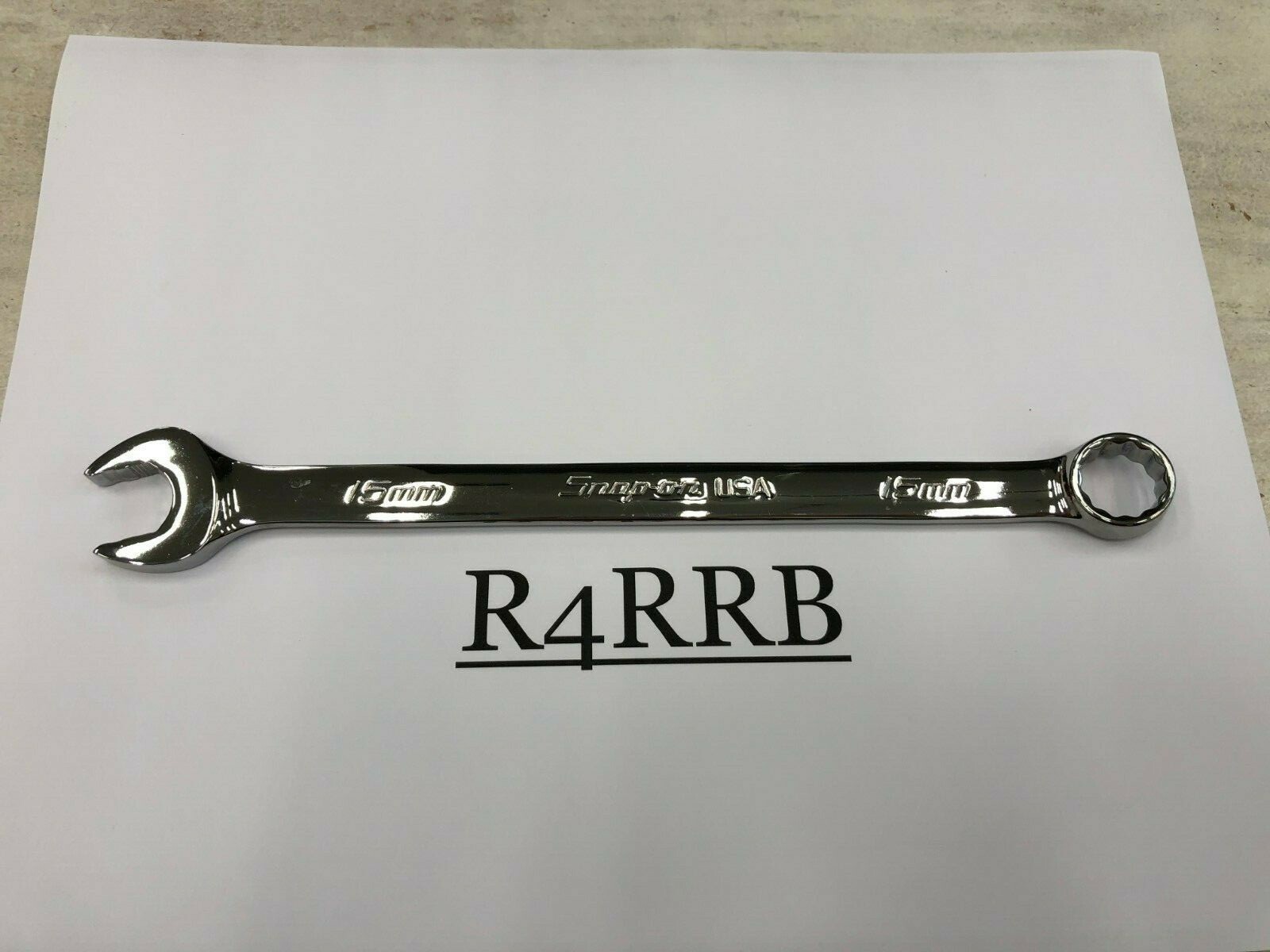 Snap-On Tools USA NEW 15mm Metric Flank Drive PLUS Combination Wrench SOEXM15