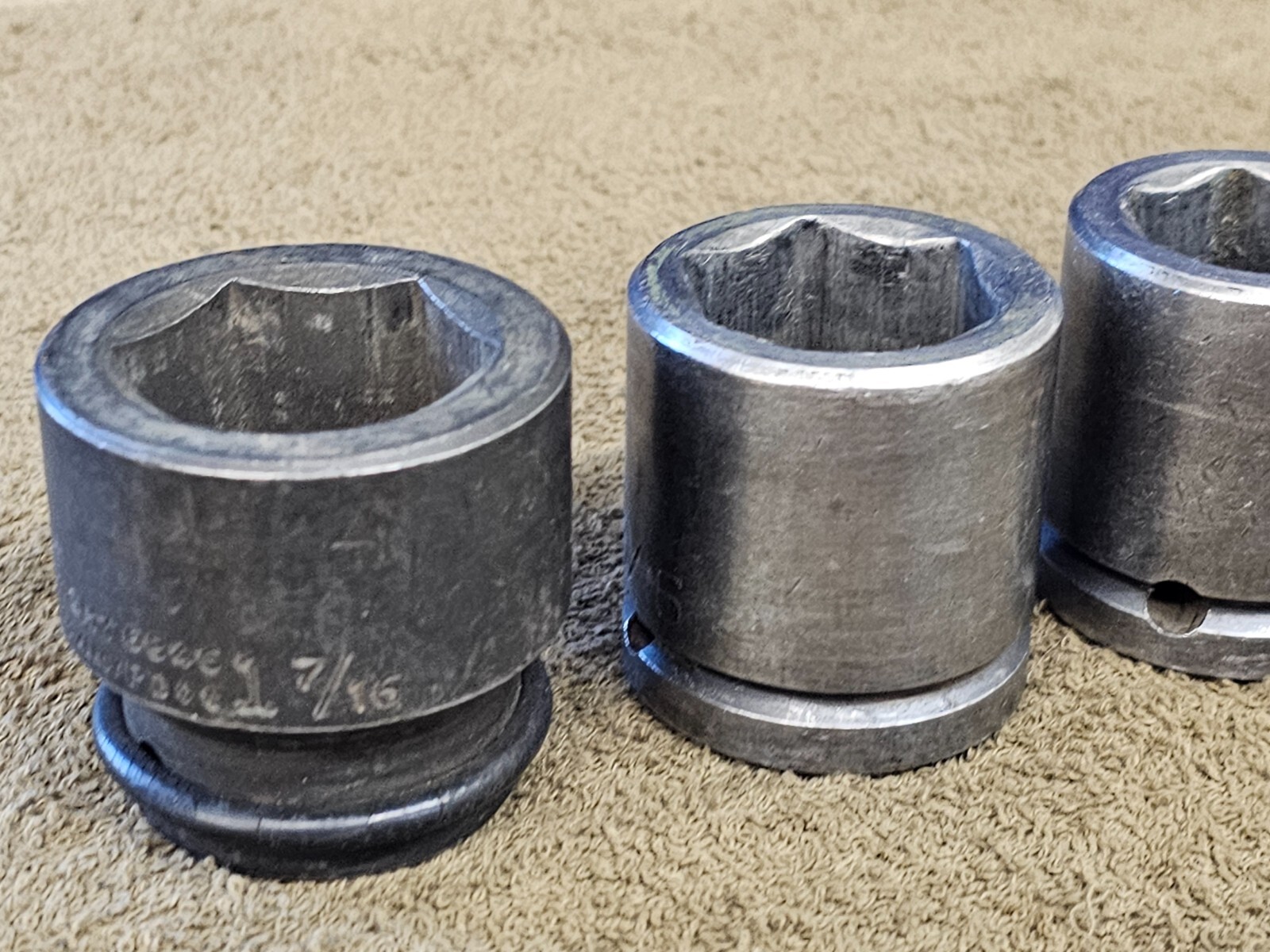 4 Wright UTC Impact Socket Set 3/4″ Drive 1-3/16 1-7/16 1-5/16 1-1/8 6681 SAE
