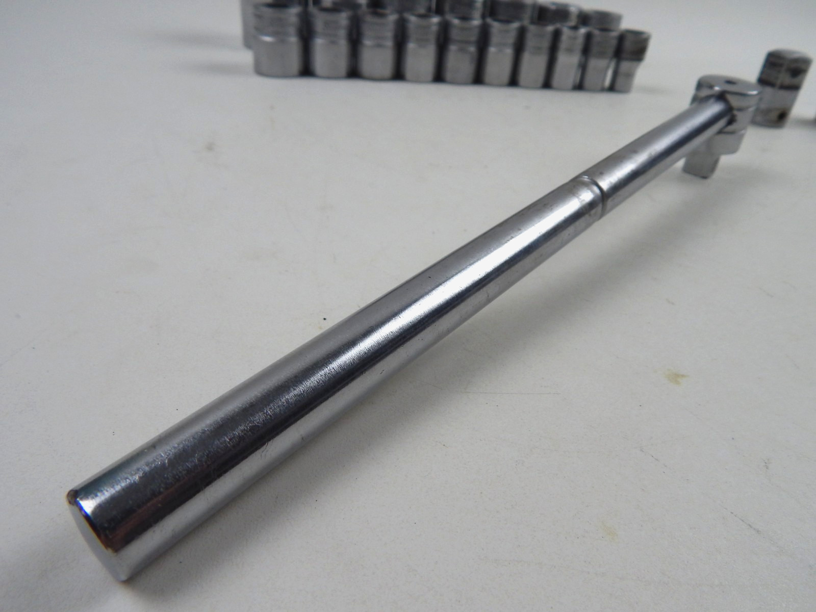 Snap-On SW 12 Point SAE 1/2″ Drive Shallow Socket Set 7/16 to 1-7/16″ USA 21pc