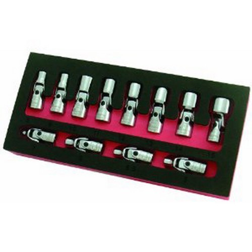 Astro Pneumatic 7412 1/4″ Dr. Flex Socket Set Metric – 6 Point, 12pc