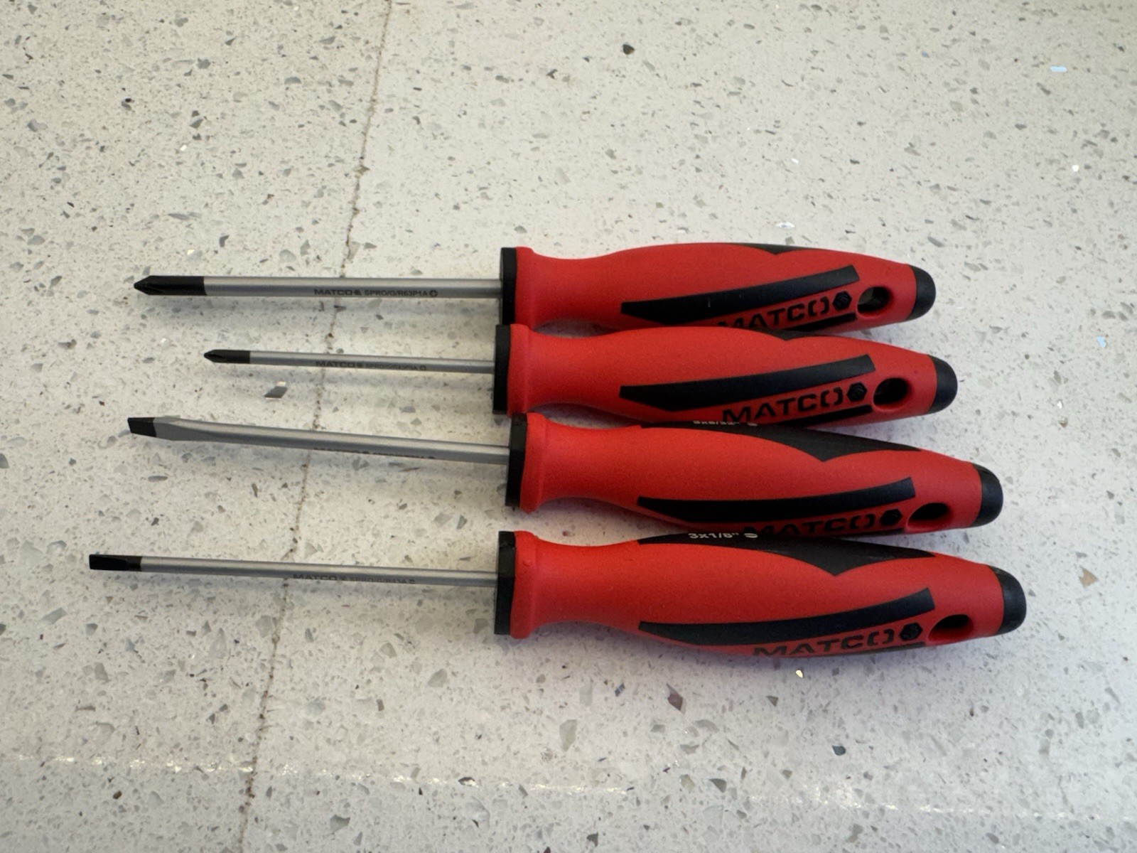 Matco 4 Piece Top Torque II Screwdriver Set Red SPRR4A