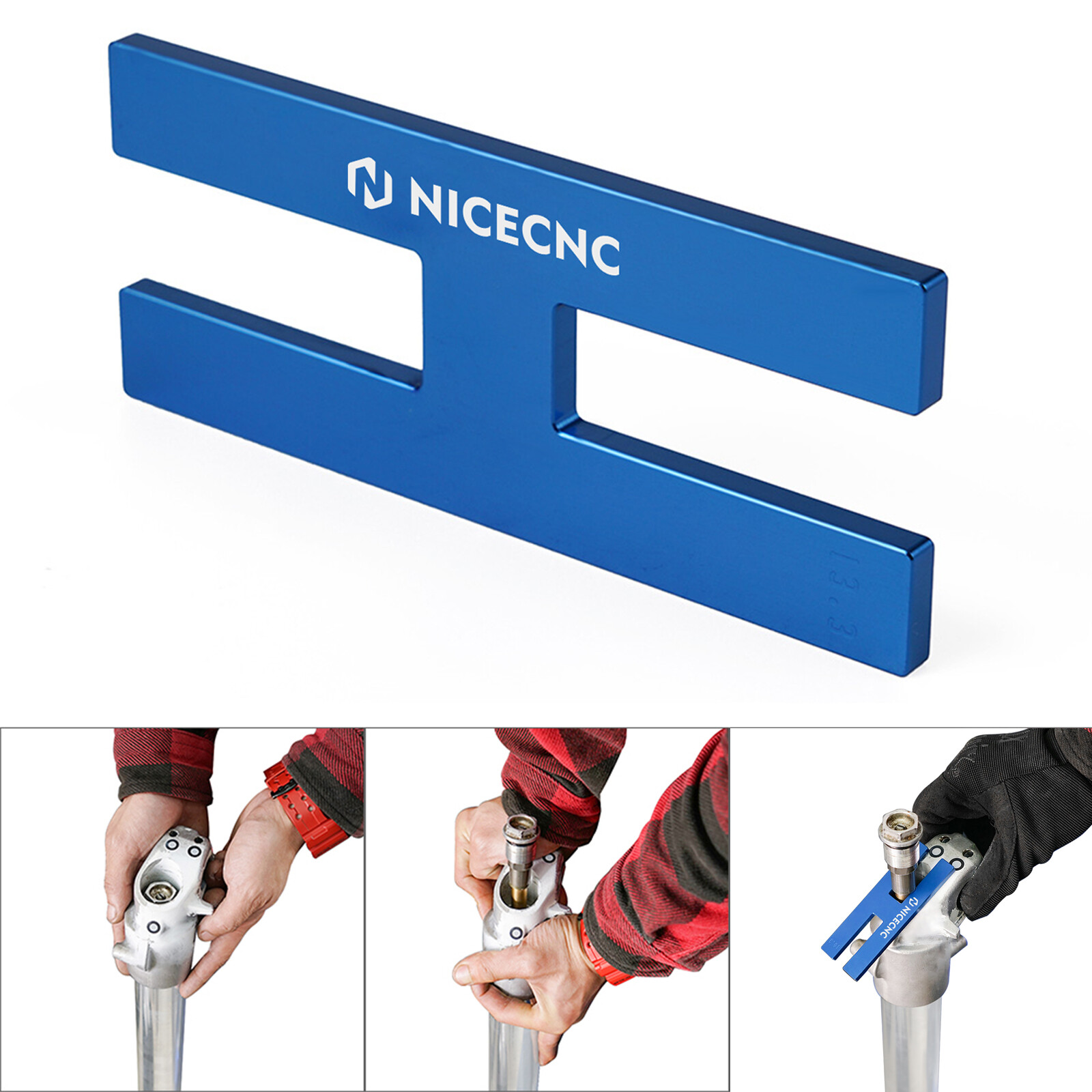 Fork Cartridge Damper Rod Holding Suspension Tool For Honda Yamaha 13.3mm&14.3mm