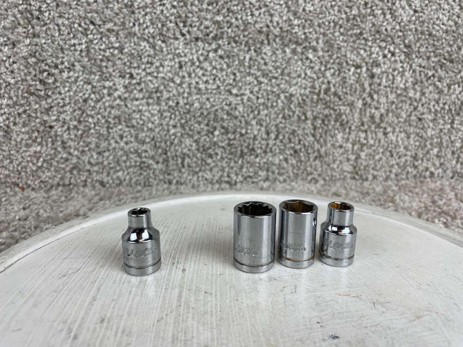 Lot of 4 Channellock CR-V 12-Point & 6-Point Socket Set Components