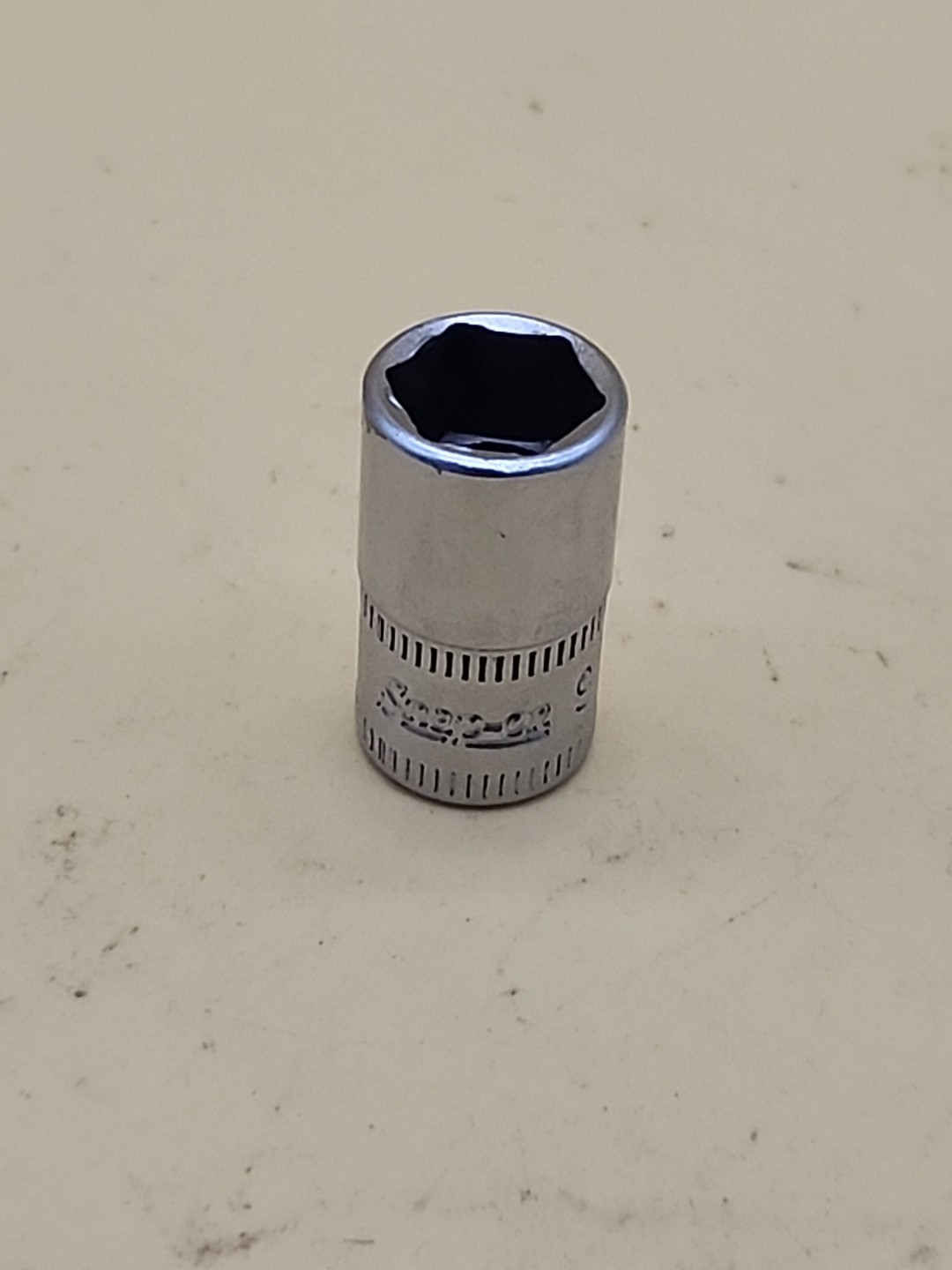 Snap-on Tools 1/4″ Drive 9mm METRIC 6pt Shallow Chrome Socket TMM9 USA