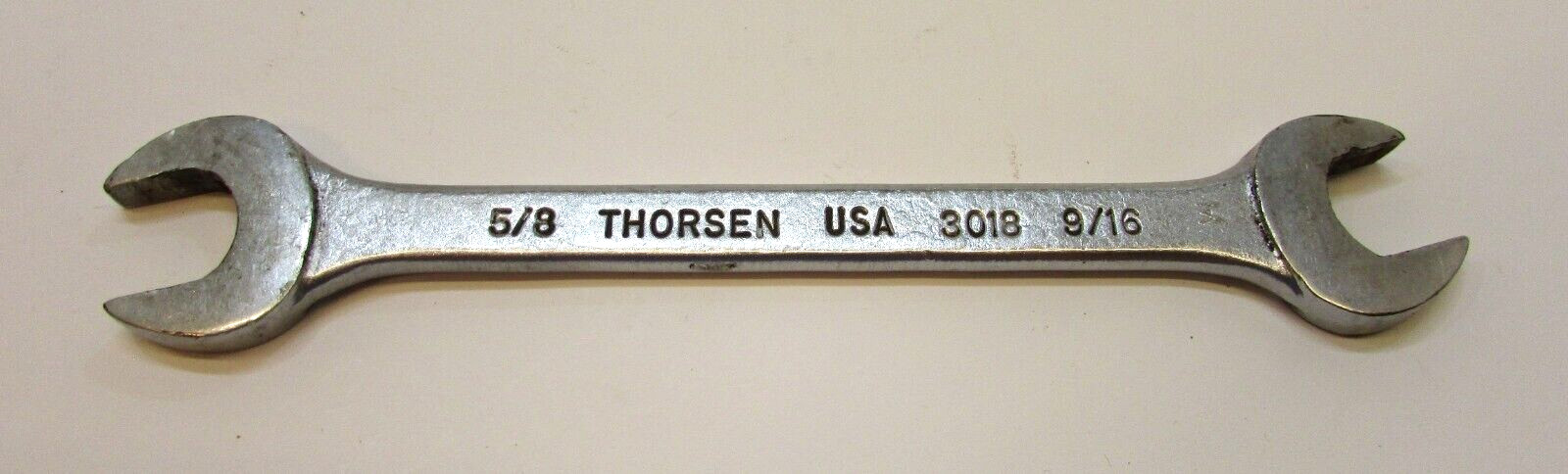 Vintage 1960’s Thorsen USA 5/8″ x 9-1/6″ Open End Combination Wrench 3018
