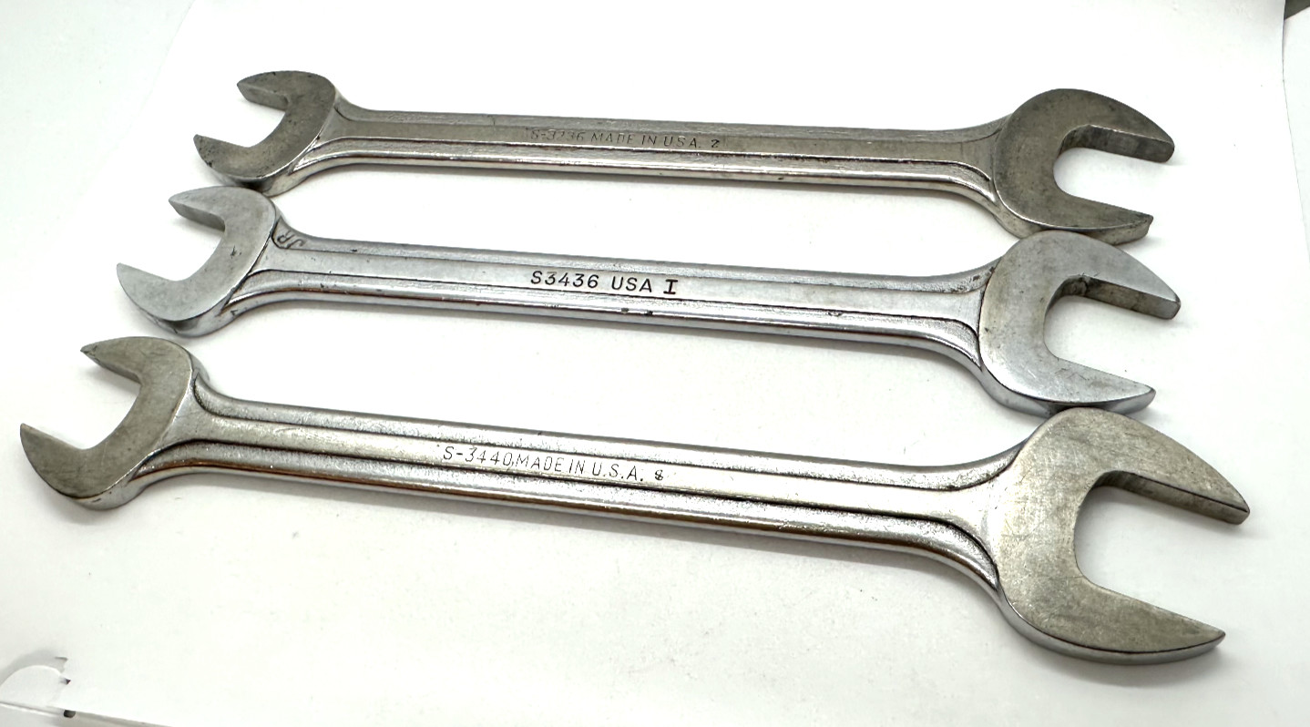 🇺🇸 Blue Point Tool USA SUPREME JUMBO Wrench Set SAE Double Open End Offset Lot