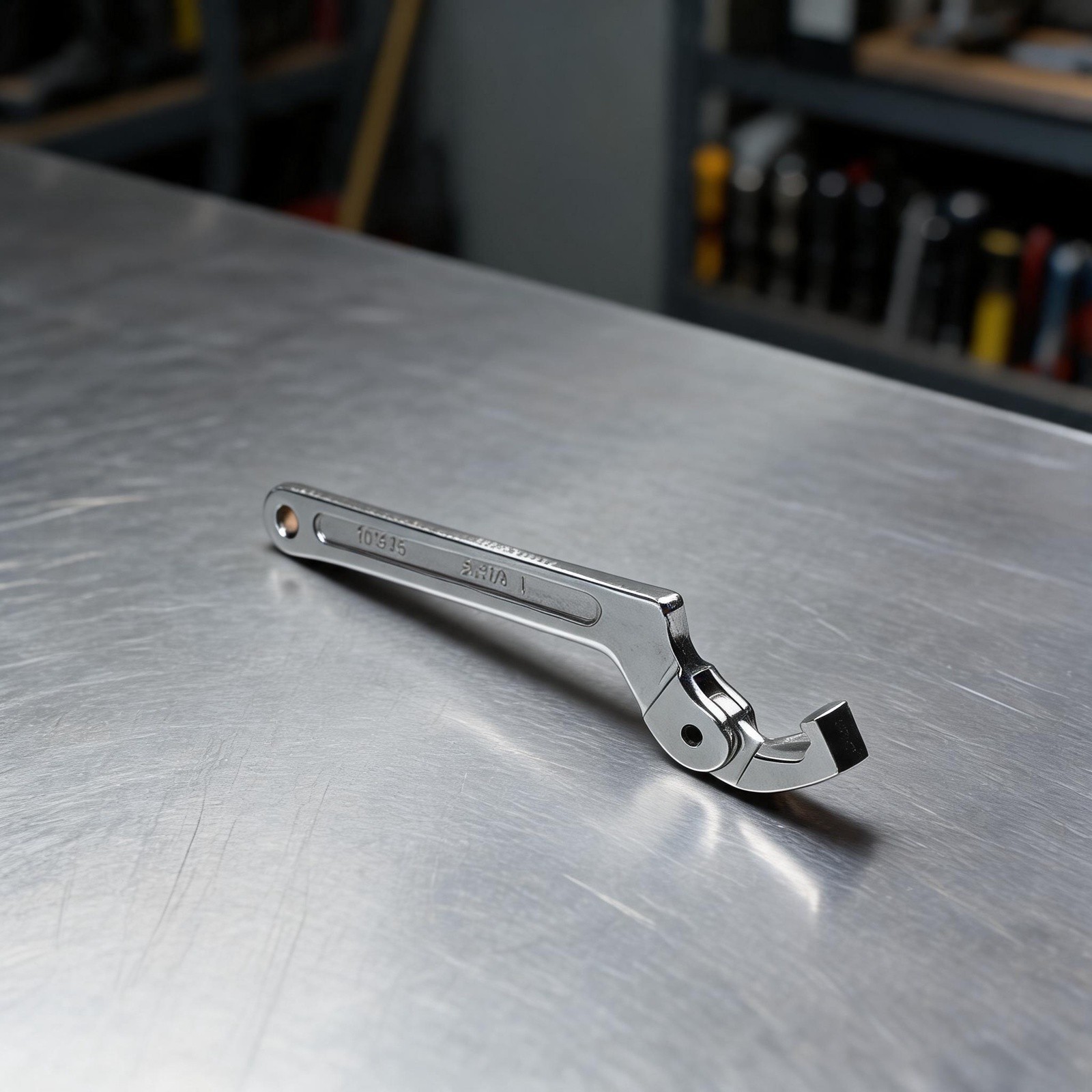 Hook Spanner Tool Shock Absorber Wrench Home Workshop Chromium Vanadium Steel