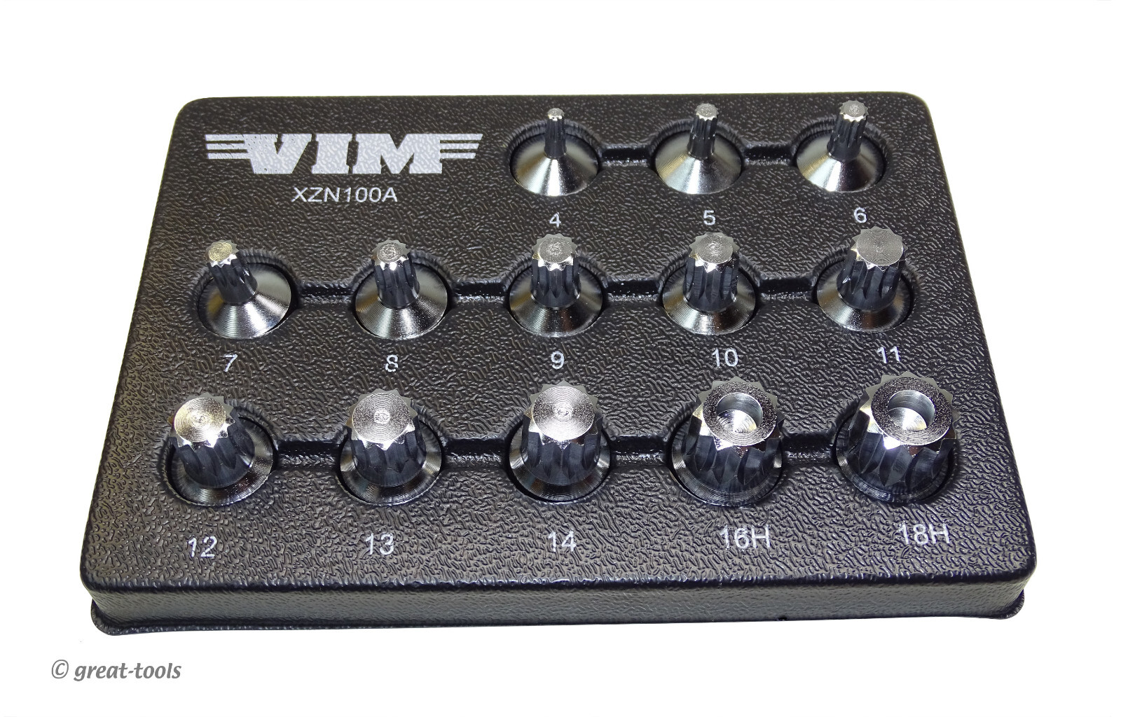 STUBBY XZN TRIPLE SQUARE DRIVERS – VIM Tools – 13-pc socket driver set